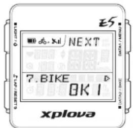 Xplova E5 GPS - So stellen Sie die Radgröße ein: - 1