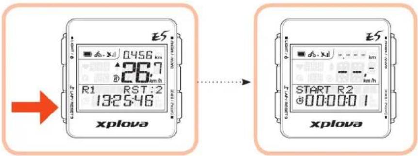 Xplova E5 GPS - Aufzeichnung rücksetzen - 1