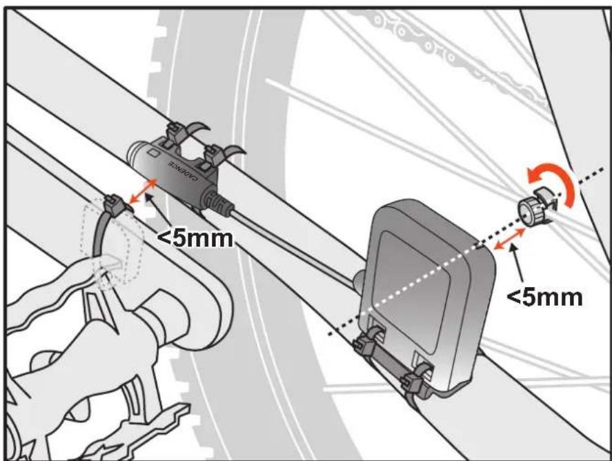 Xplova E5 GPS - Kombikadenzsensor installieren - 2