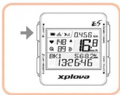 Xplova E5 GPS - Beschreibung der Tastenbetätigung - 2