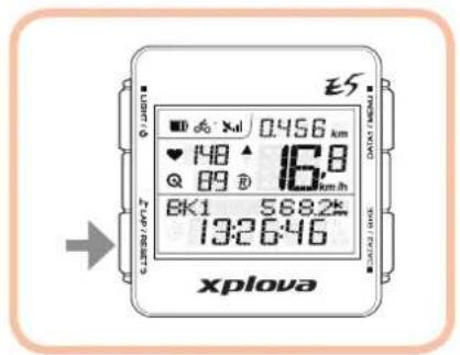 Xplova E5 GPS - Beschreibung der Menütastenbedienung - 4