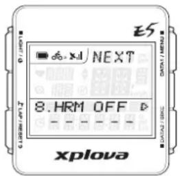 Xplova E5 GPS - So koppeln Sie den Herzfrequenzmesser: - 1