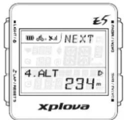 Xplova E5 GPS - Ton-Menü - 1