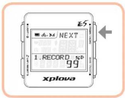 Xplova E5 GPS - Beschreibung der Menütastenbedienung - 2