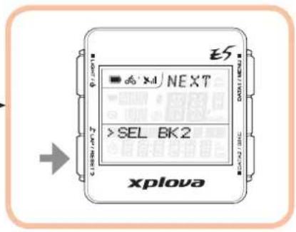Xplova E5 GPS - So schalten Sie zwischen Fahrradprofilen um: - 3