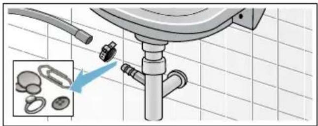 CONSTRUCTA CWF14N21 - Ablaufschlauch am Siphon verstopft - 1