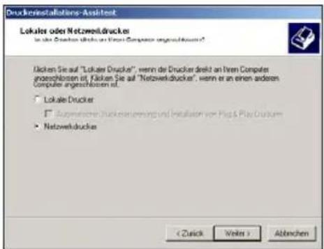 Druckier Installations-Assistent Lokaler oder Netzwerkdrucker In die Gruppen nicht an Even Computer engesamt Somalia? Dücken Sie auf "Lokaler Drucker", wenn der Drucker direkt an Ihren Computer geschlossen ist. Dücken Sie auf "Netzwerkdrucker", wenn er an einen anderen Computer engesamt Somalia ist. Lokale Drucker Superimere Druckierunternehmen und Installation von Ping & Play Custom Netzwerkdrucker < Zulick Weiter > Abbrachen