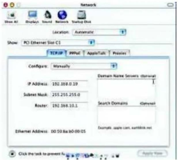 D-LINK DI-524 - Dynamische IP-Adresse zuweisen (Macintosh OSX) - 3