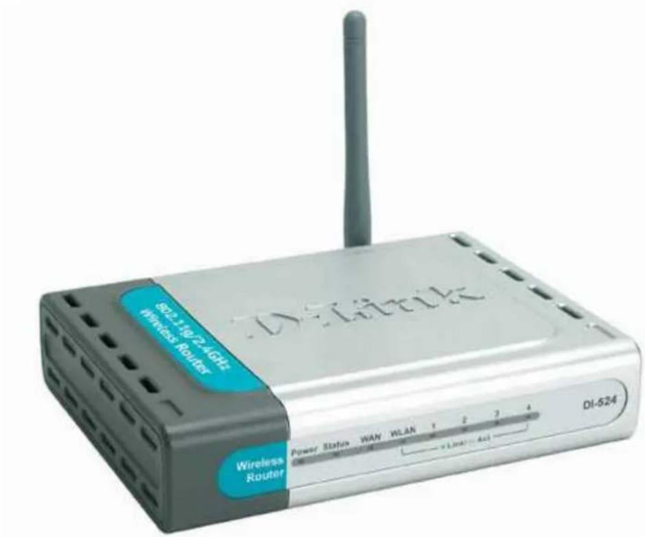 802.110/2.4GHz Wireless Router DY-524 Power Status WAN WLAN 1 2 3 4 Wireless Router DI-524