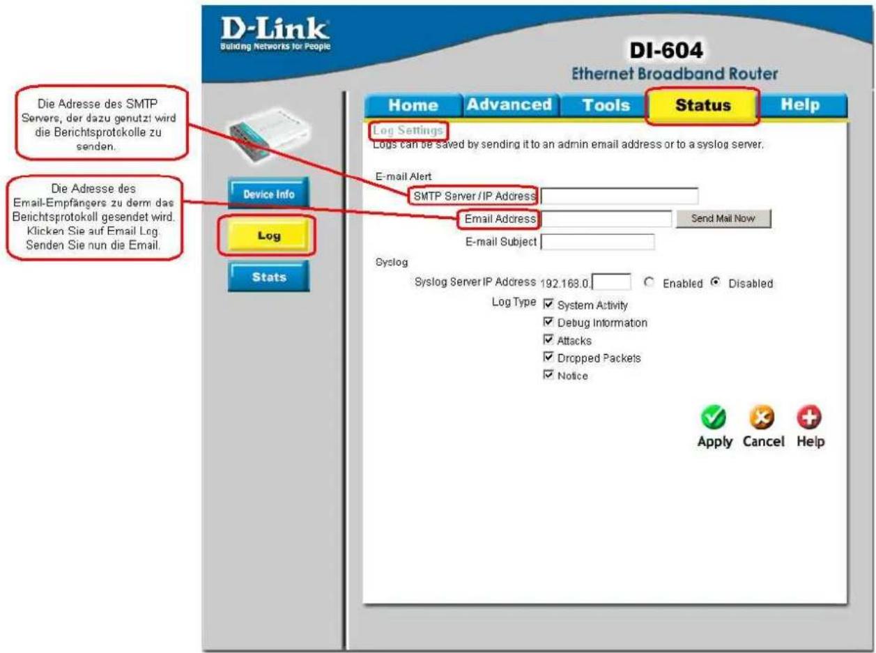 D-LINK DI-604 - Log - 1