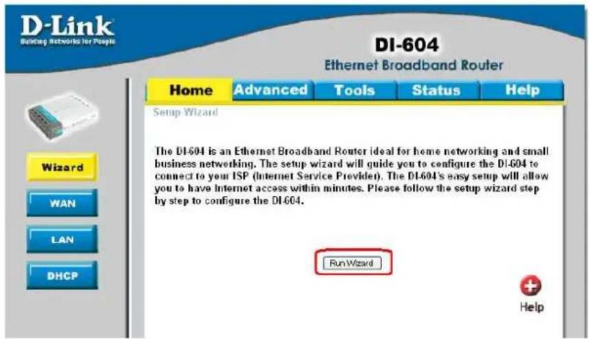 D-LINK DI-604 - Starten und Einloggen - 2