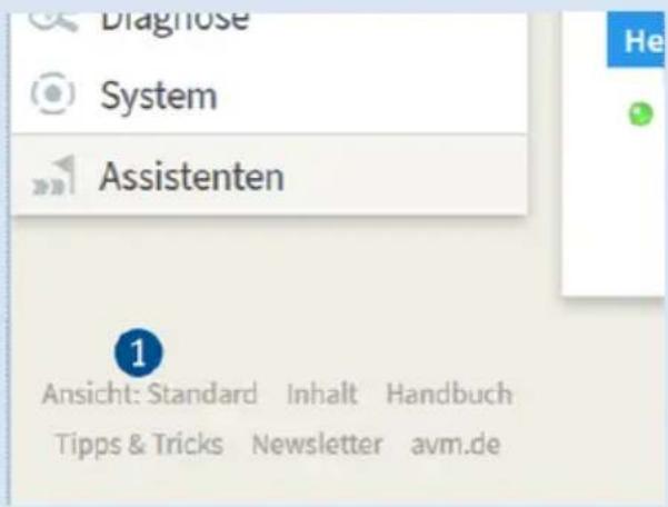 Diagnose System Assistenten 1 Ansicht: Standard Inhalt Handbuch Tipps & Tricks Newsletter avm.de
