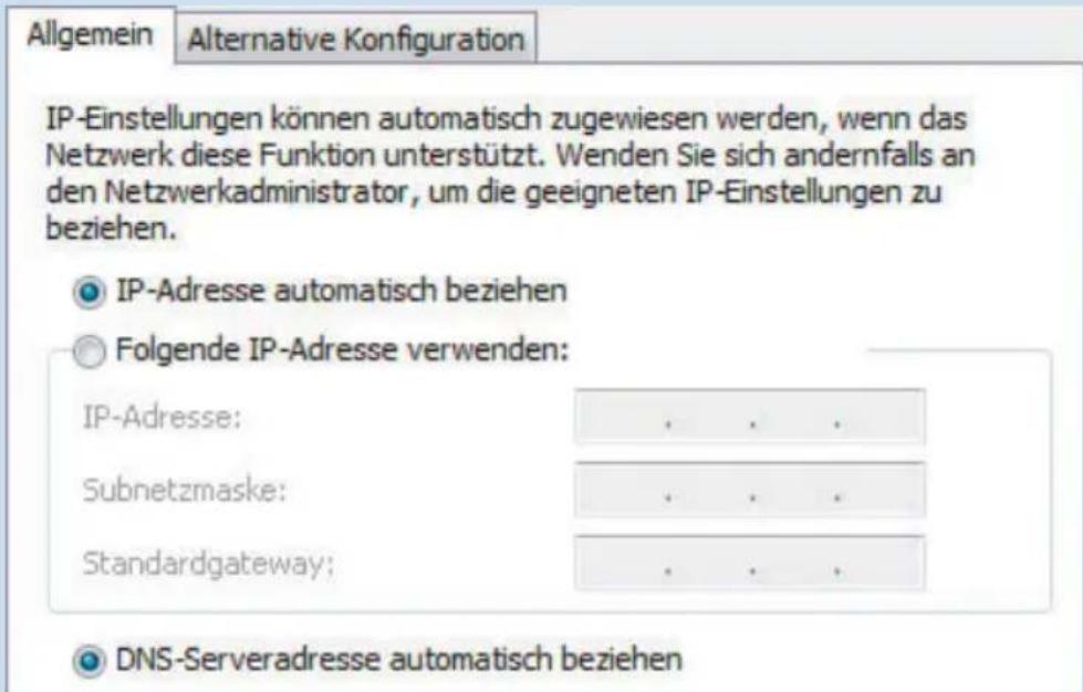 AVM FRITZ!Box 7362 SL - IP-Adresse automatisch beziehen in Windows - 1