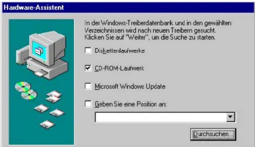 T-Mobile Teledat X120 - Installation der Treibersoftware in Windows 98 - 2