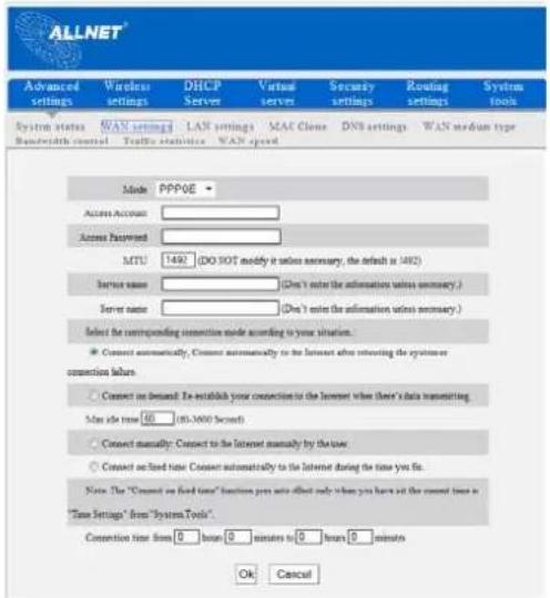 Allnet ALL02300N - Virtual Dial-up (PPPoE) - 1