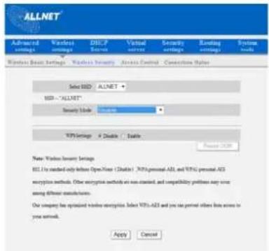 Allnet ALL02300N - WPS Settings - 1