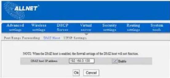 Allnet ALL02300N - DMZ Settings - 1