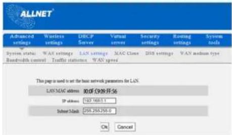 Allnet ALL02300N - LAN Settings - 1
