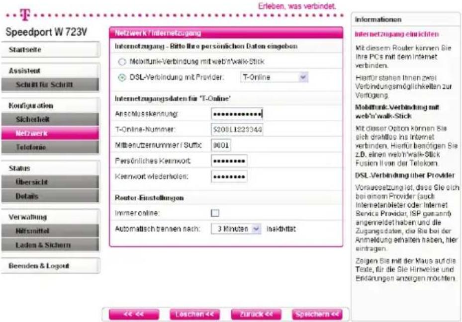 T-Mobile Speedport W 723V - Internetzugang - 2