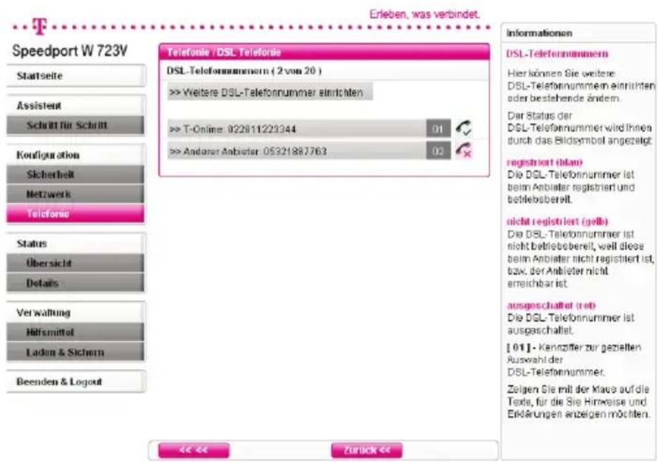 T-Mobile Speedport W 723V - DSL-Telefonie - 1