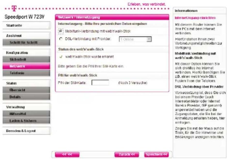 T-Mobile Speedport W 723V - Internetzugang - 1
