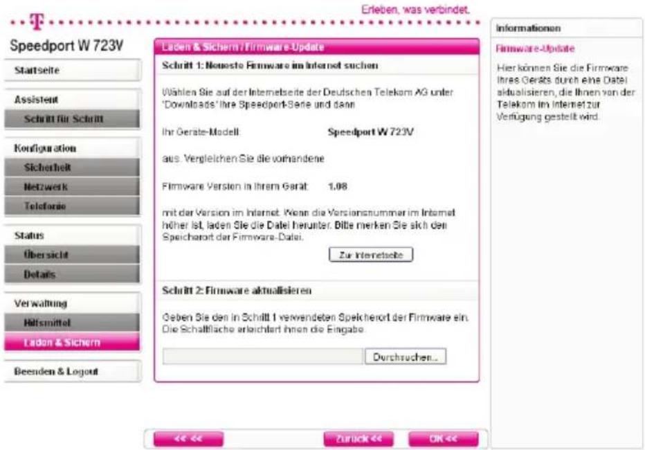 T-Mobile Speedport W 723V - Vorsicht: - 1