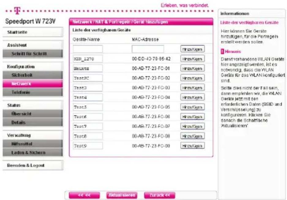 T-Mobile Speedport W 723V - Liste für zugelassene Geräte - 1