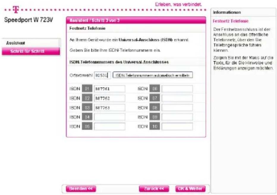T-Mobile Speedport W 723V - Ihre Auswahl: Festnetz Telefonie (Standard- oder Universal-Anschluss) - 1