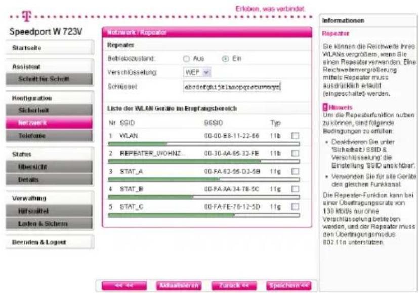 T-Mobile Speedport W 723V - Konfiguration der Basis (hier Speedport W 723V) - 3