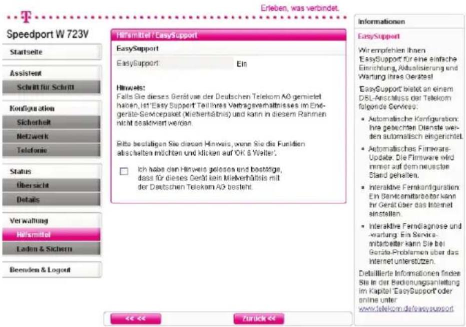 T-Mobile Speedport W 723V - EasySupport - 1