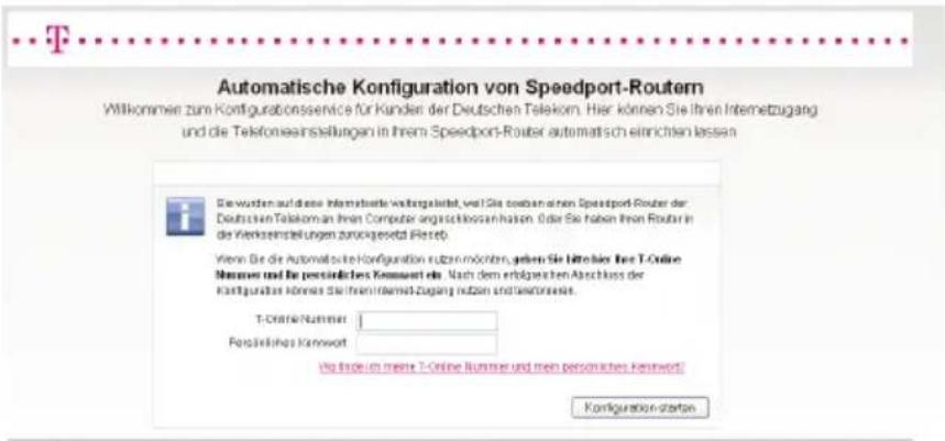 T-Mobile Speedport W 723V - Automatische Konfiguration. - 2