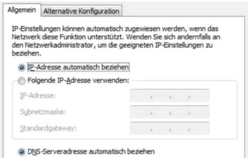 T-Mobile Speedport W 701V - IP-Adresse automatisch beziehen in Windows Vista - 1