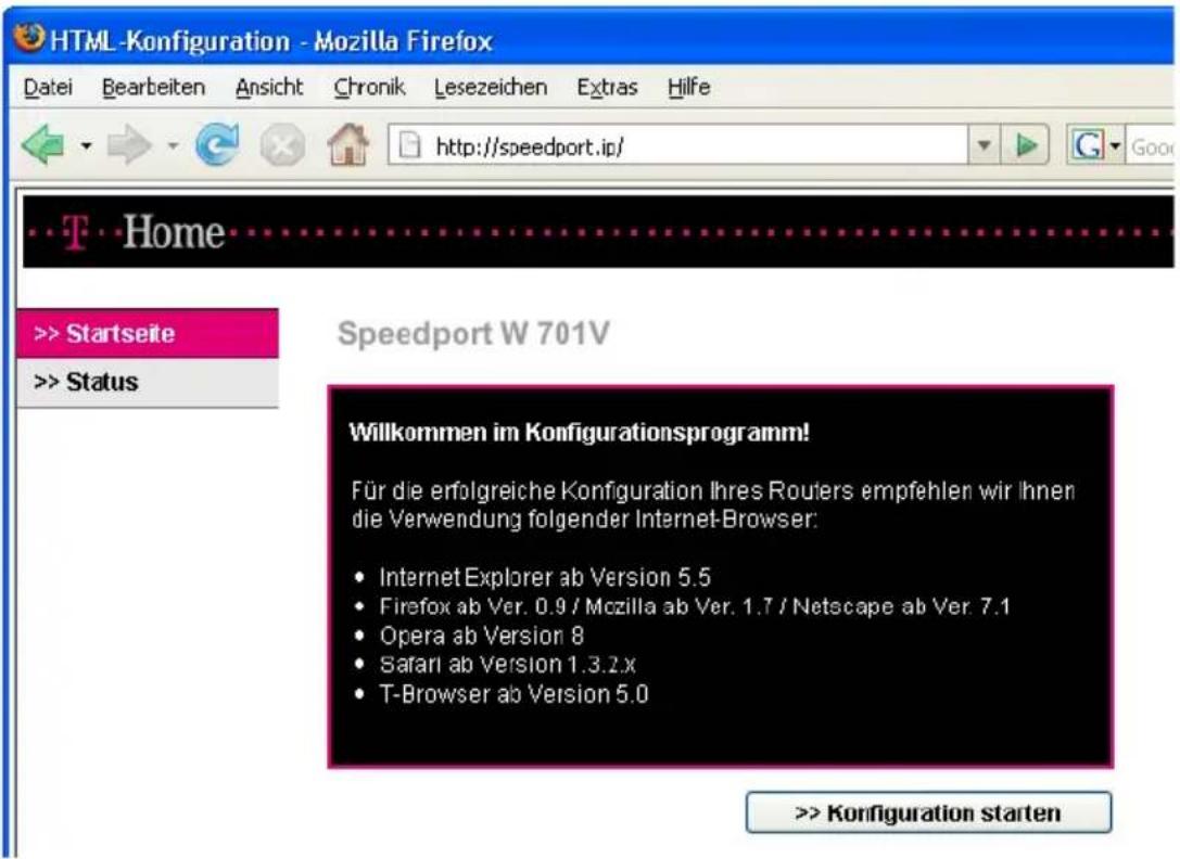 T-Mobile Speedport W 701V - Speedport W 701V mit dem Assistenten für Internetverbindungen und DSL Telefonie einrichten - 1
