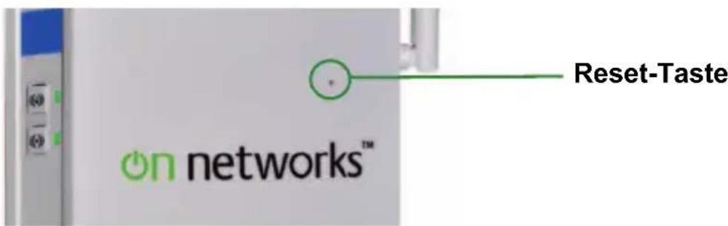 On Networks N150RMB - Setzen Sie das Modem zurück. - 1
