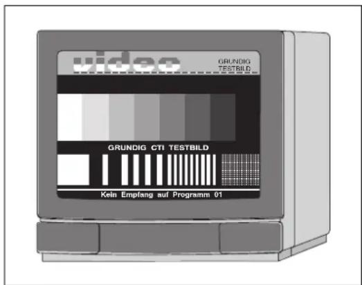 wideo GRUNDIG TESTBILD GRUNDIG CTI TESTBILD Kein Empfang auf Programm 01
