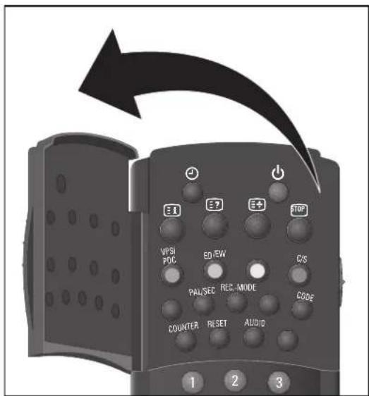 E1 E7 E+ TOP VPSI ED/EW C/S POC PAL/SEC REC MODE CODE COUNTER RESET AUDIO 1 2 3