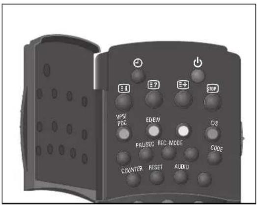 E1 E2 E3 STOP VPSI PDC EDEW C/S PAUSEC REC-MODE CODE COUNTER RESET AUDIO