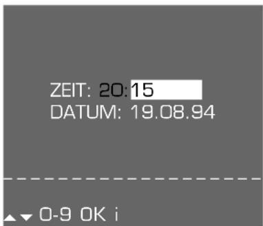 ZEIT: 20:15 DATUM: 19.08.94 0-9 OK i