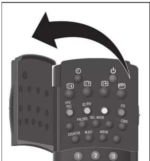 E1 E2 E3 E4 TOP VPS/ F2C ED/EW C/S PAL/SEC REC-MODE CODE COUNTER RESET AUDIO 1 2 3