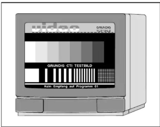 wideo GRUNDIG TESTBILD GRUNDIG CTI TESTBILD Kein Empfang auf Programm 01