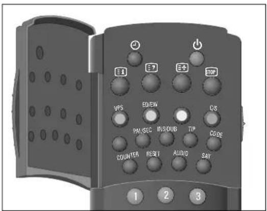 E1 E7 E+ TOP VPS EDIEW C/S PAUSEC INS/USB TIP CODE COUNTER RESET AUDIO SAT 1 2 3