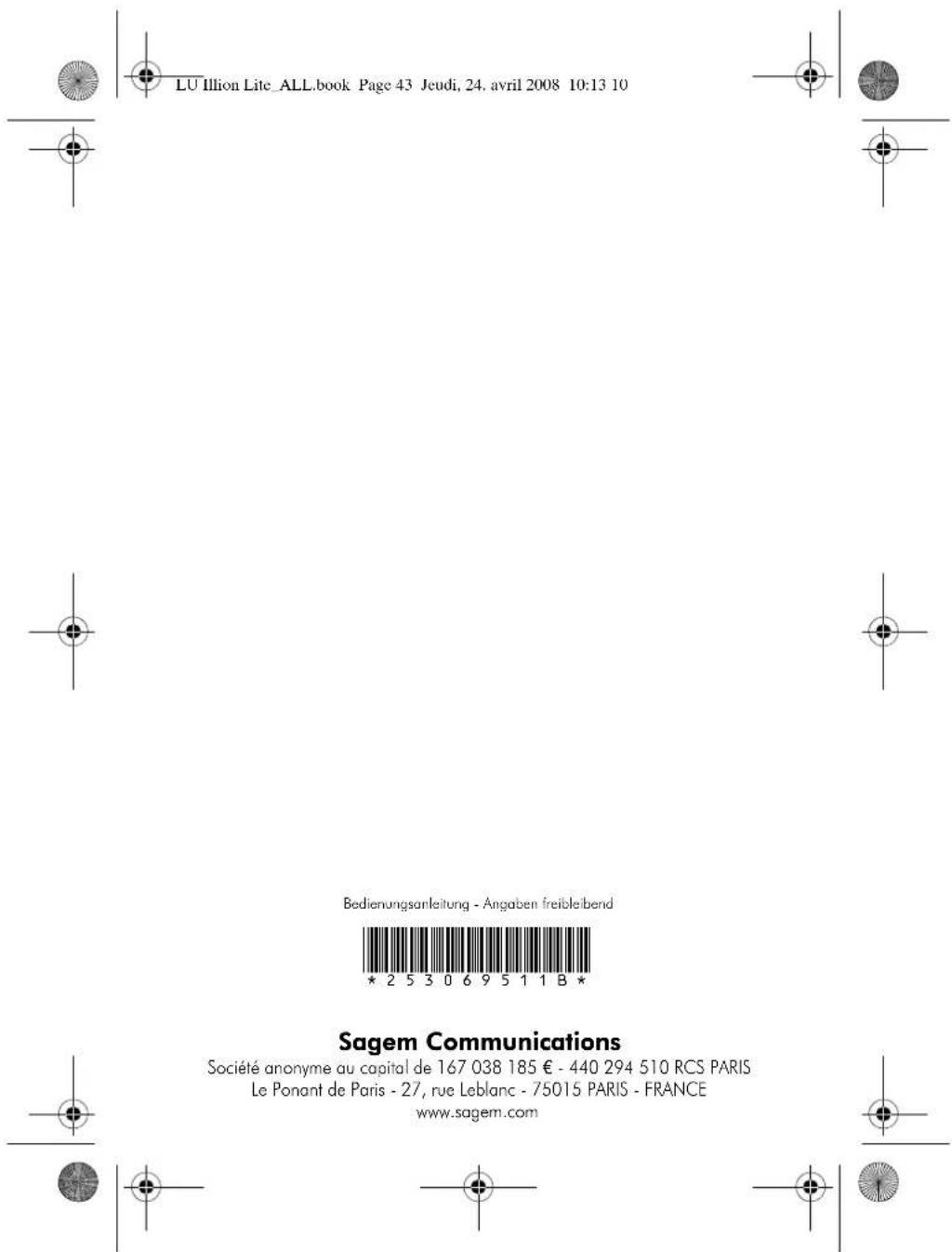 GRUNDIG Illion Lite - SAGEM KUNDENDIEST - 7
