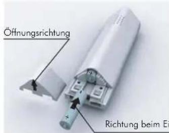 GRUNDIG Illion Lite A - Einsetzen der Akkus in das Mobilteil - 1
