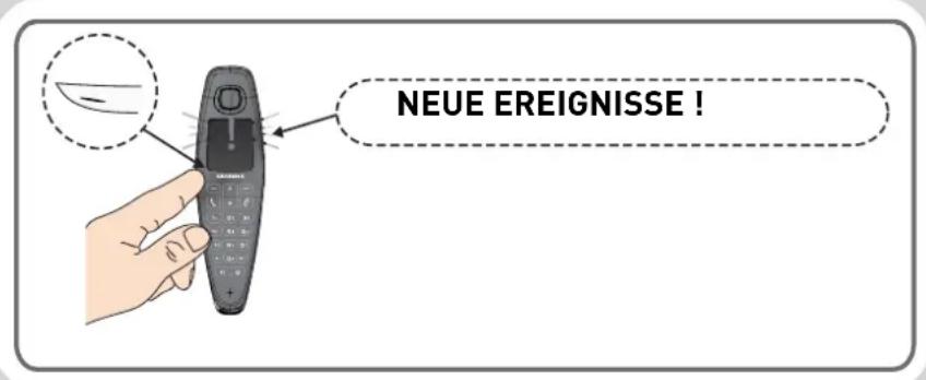 GRUNDIG D790 - Neue Anrufe / Nachrichten - 1