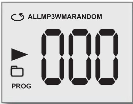 GRUNDIG GRRCD 13 - Die Anzeige für den CD- und MP3/WMA-Betrieb - 1