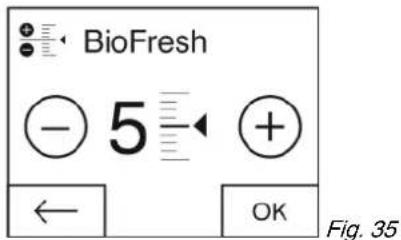 LIEBHERR KBes 3750 Premium BioFresh - Temperatur im BioFresh-Teil einstellen - 1