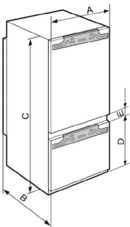 LIEBHERR ICBP 3256 Premium BioFresh - Gerätemaße - 1