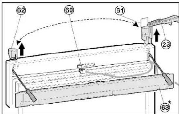 LIEBHERR CBNPes 3967 PremiumPlus BioFresh NoFrost - Kabelverbindung umsetzen (obere Tür) - 1