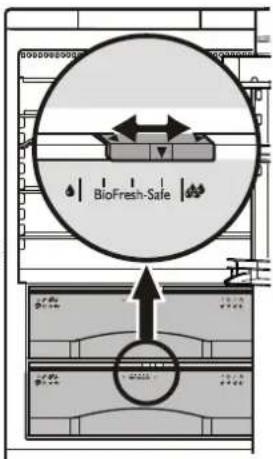 LIEBHERR CBNPes 5167 PremiumPlus BioFresh NoFrost - Feuchte einstellen: - 1