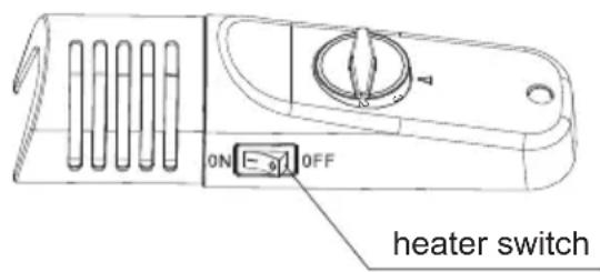 0N 1-91 OFF heater switch